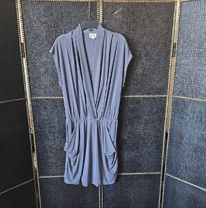 Sweet Storm Slate Gray Mini Dress